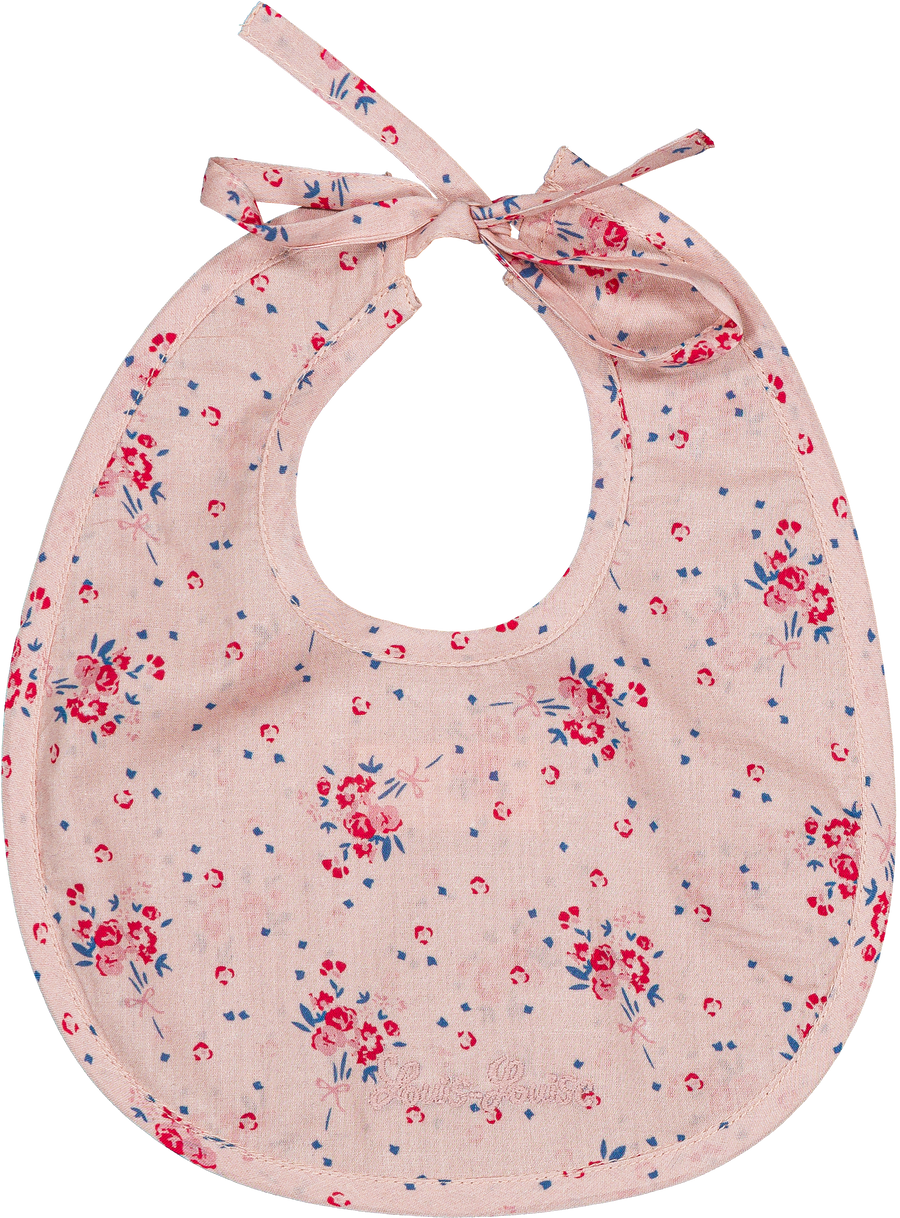Bulle Romantic Floral Bib with Ribbon