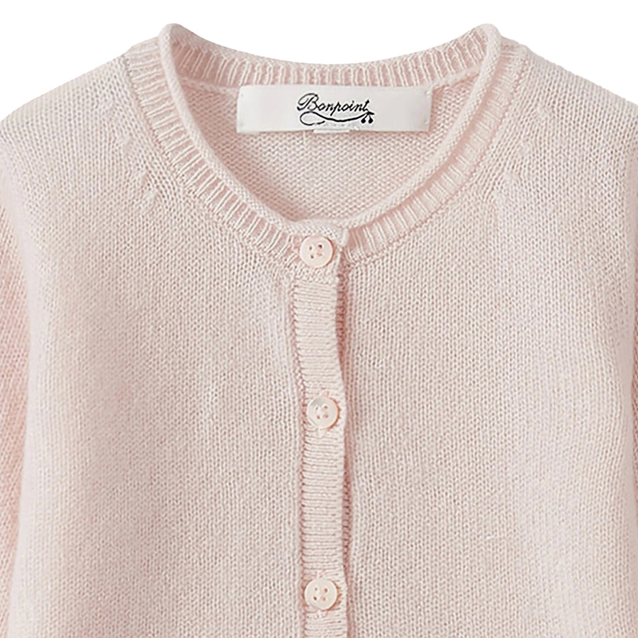 Cashmere Pale Pink Baby Cardigan