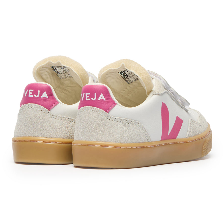V-90 White Mia Natural Velcro Sneaker
