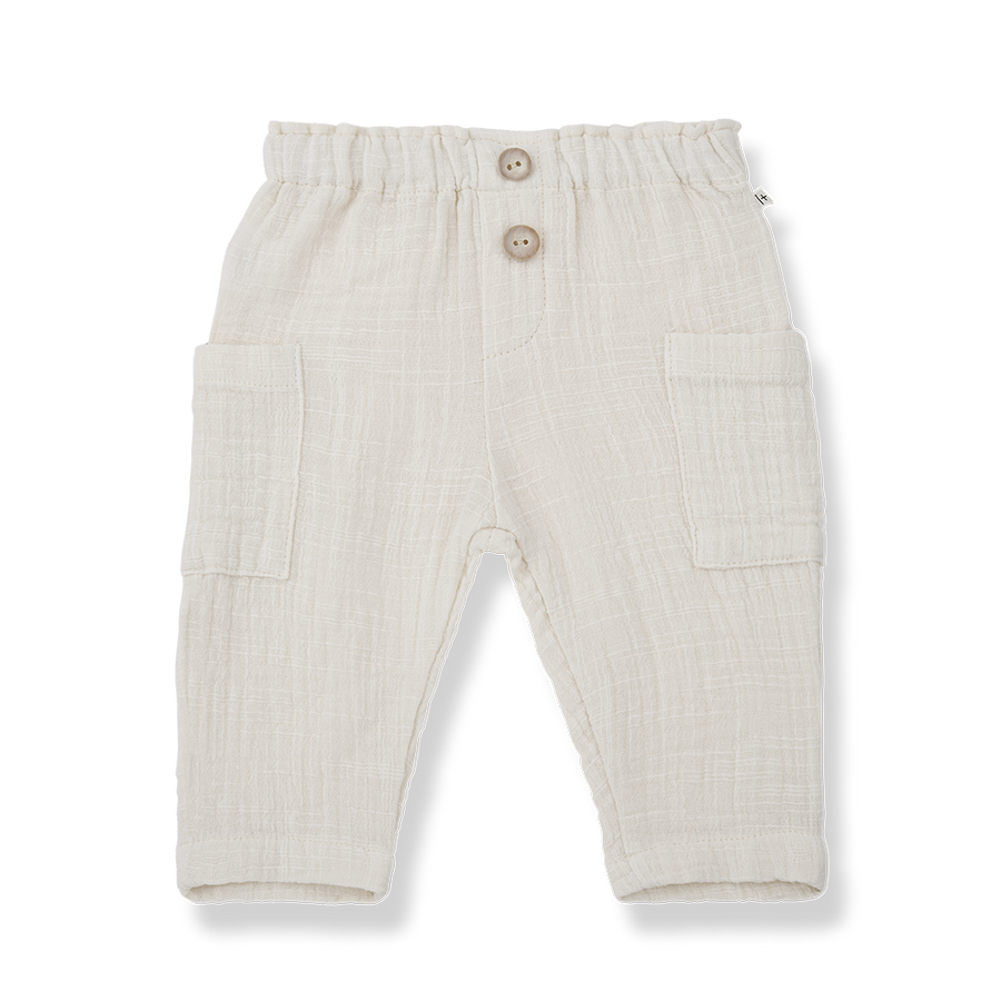 Dario Off White Gauze Pants