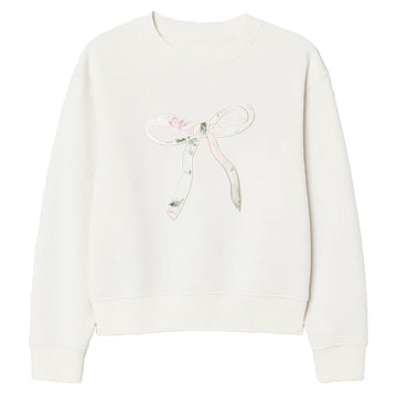 Epi Dusty Rose Bow Sweatshirt