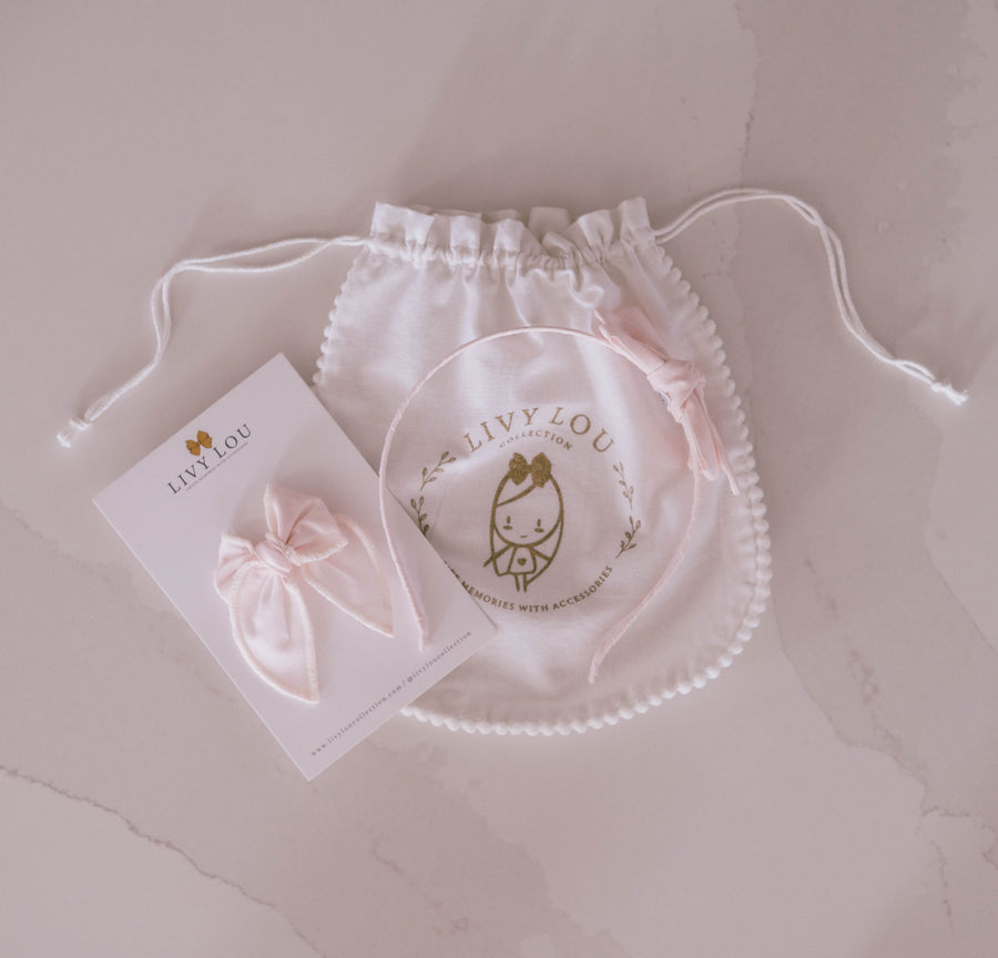Bella Light Pink Mini Fable Bow