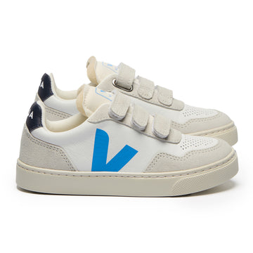 V-90 Extra White Egee Blue Velcro Sneaker