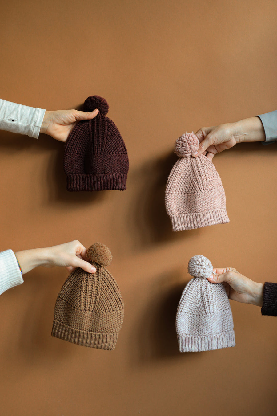 Erna Castagna Brown Knit Hat