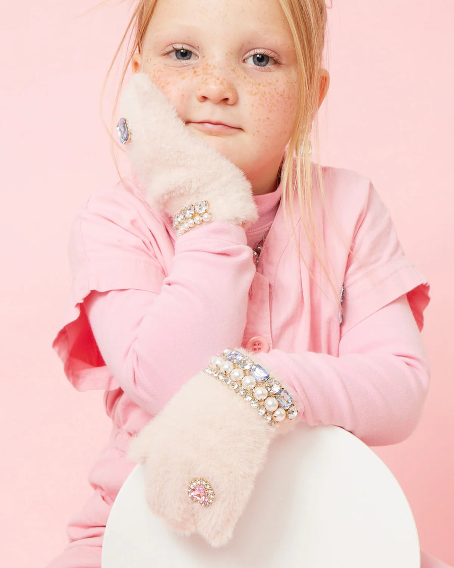 Cotton Candy Jeweled Gloves