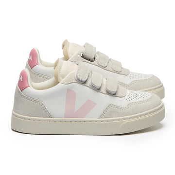 V-90 Extra White Petal Pink Velcro Sneaker