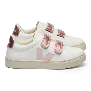 Esplar White Petal Nacre Velcro Sneaker