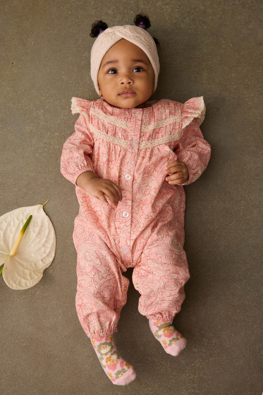 Lilany Pink Mountain Avens Jumpsuit
