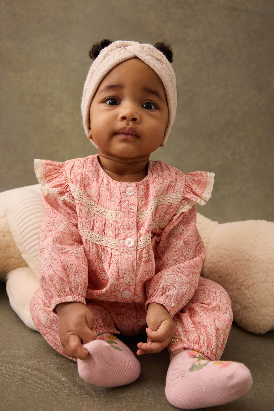 Lilany Pink Mountain Avens Jumpsuit