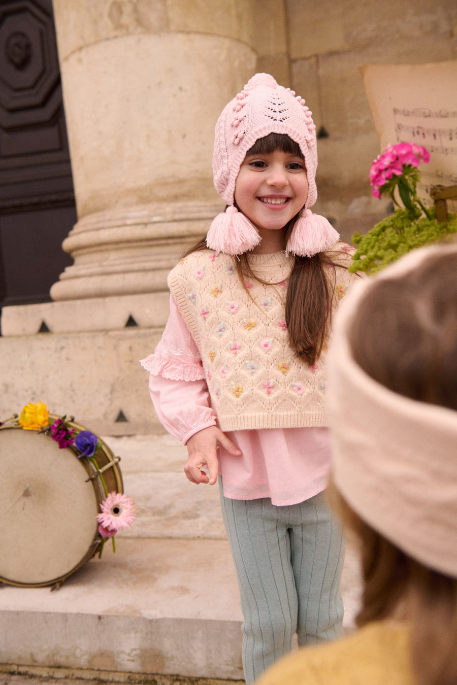 Isolina Knitted Blush Beanie
