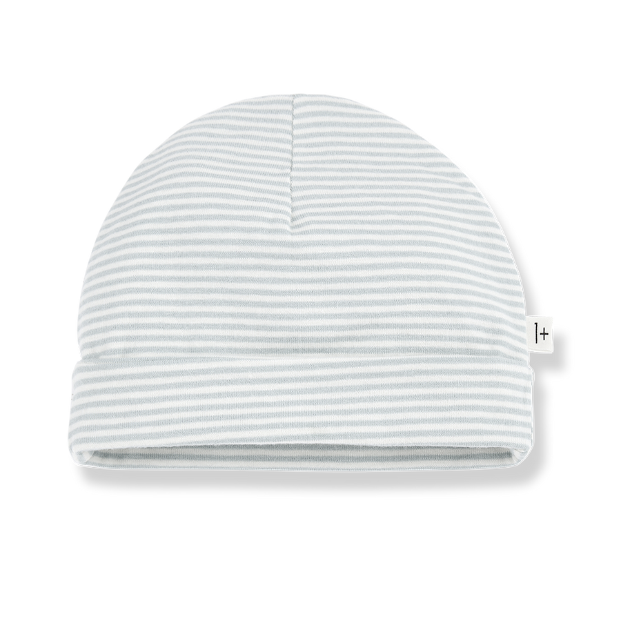 Gio Organic Blue Striped Baby Hat