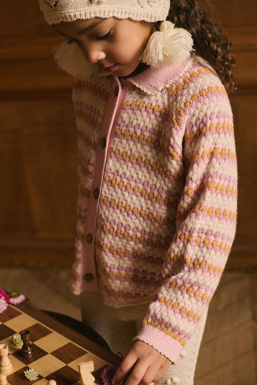 Khellani Sienna Sunrise Knit Cape