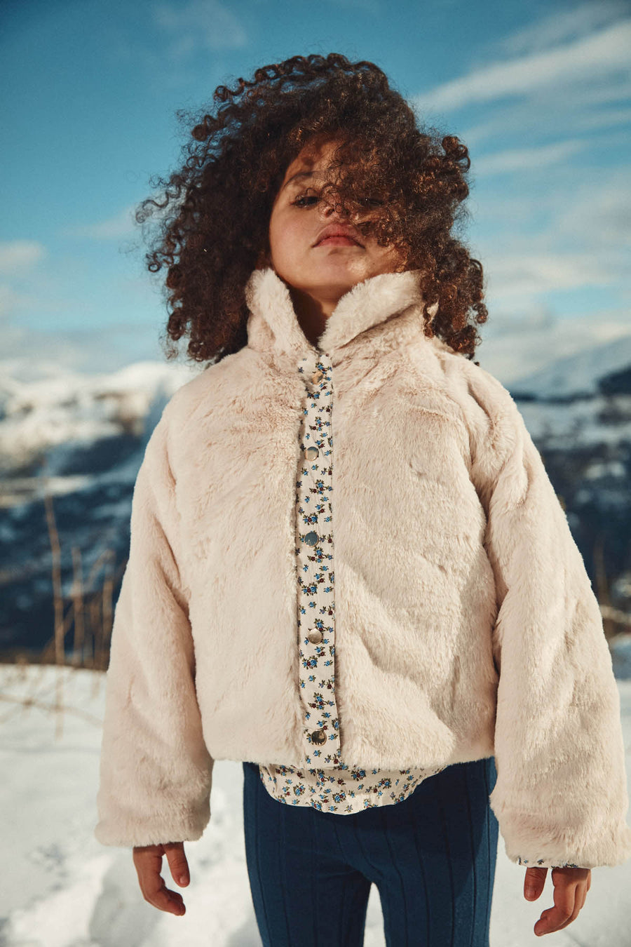 Jasmina Cream Hill Reversible Jacket