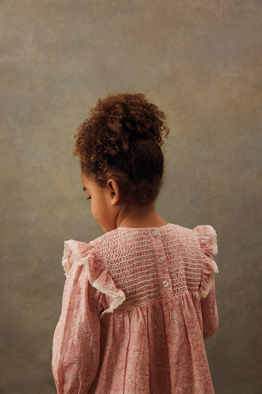 Saralou Pink Mountain Avens Dress
