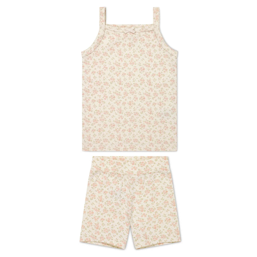 Organic Rosalie Floral Tank and Short Set