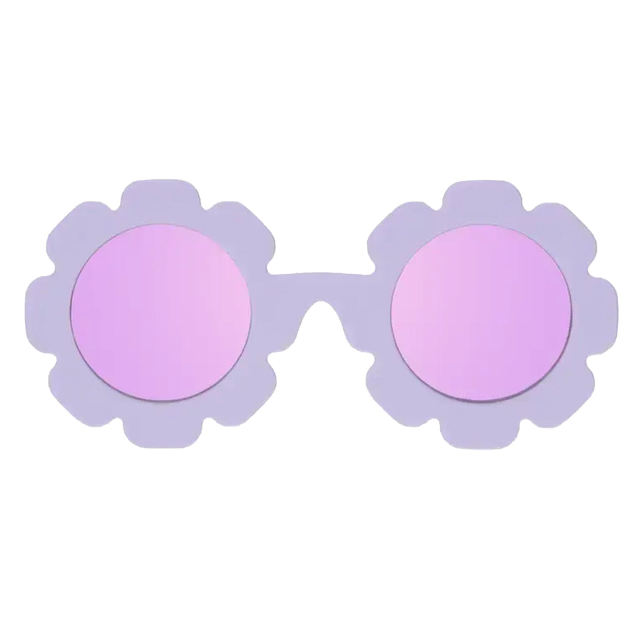 Lavender Mirrored Flower Sunglasses