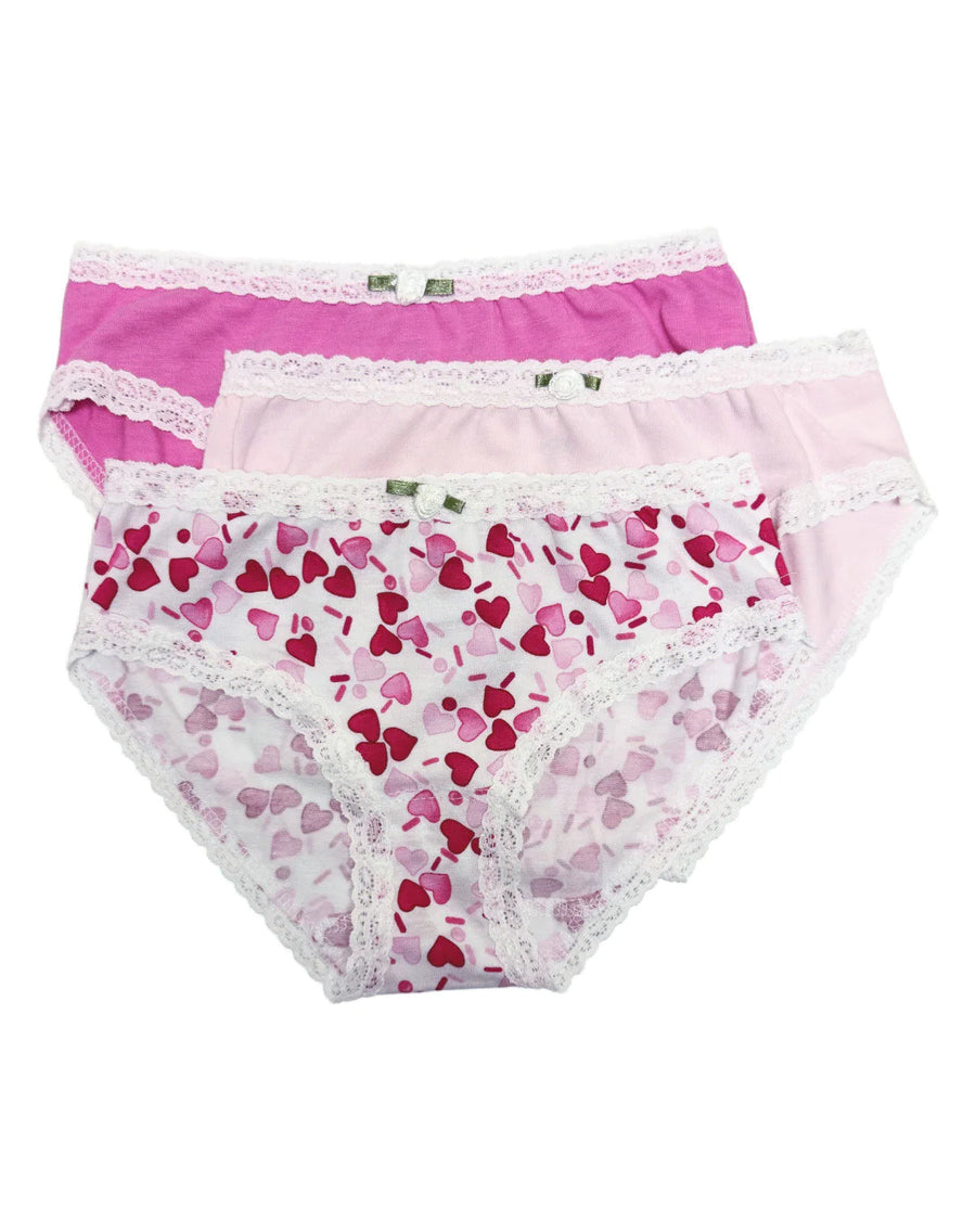 Heart Sprinkles 3-Pack Underwear Set