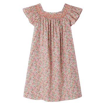 Coryse Coral Floral Dress