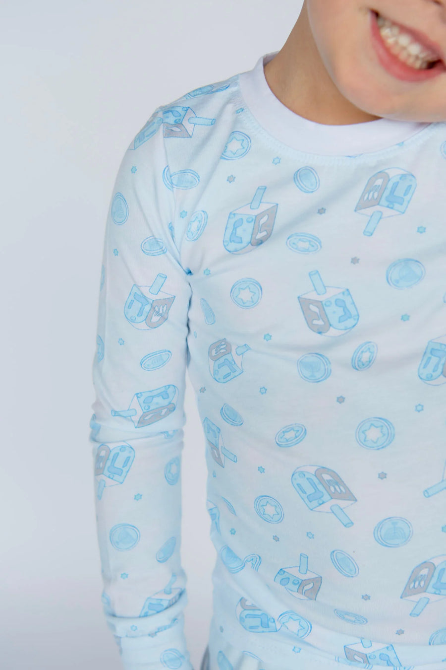 Blue Hanukkah Pajama Set