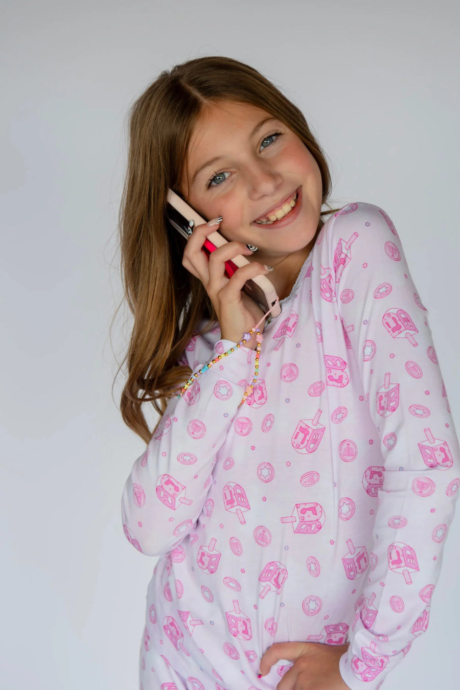 Pink Hanukkah Pajama Set