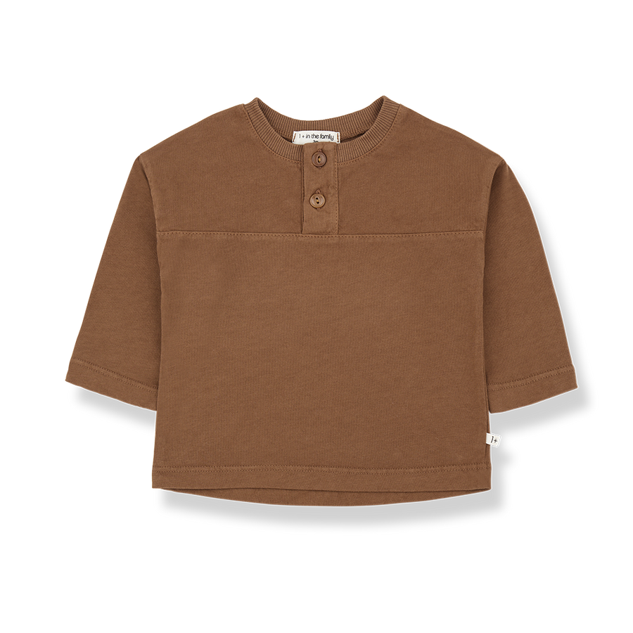 Jan Castagna Jan Castagna Long Sleeve Henley – Les Mini