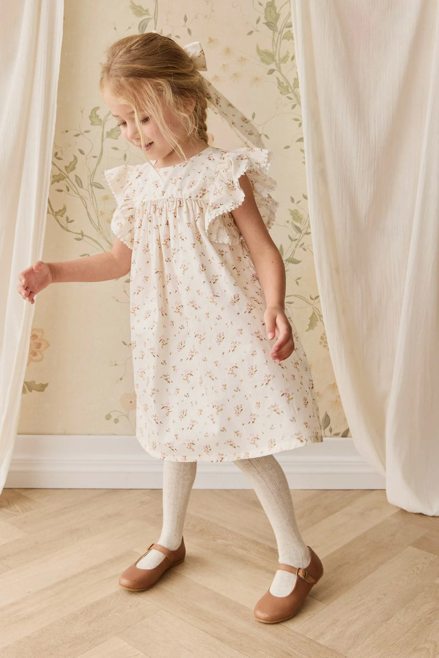 Oatmeal Marle Magnolia Tights