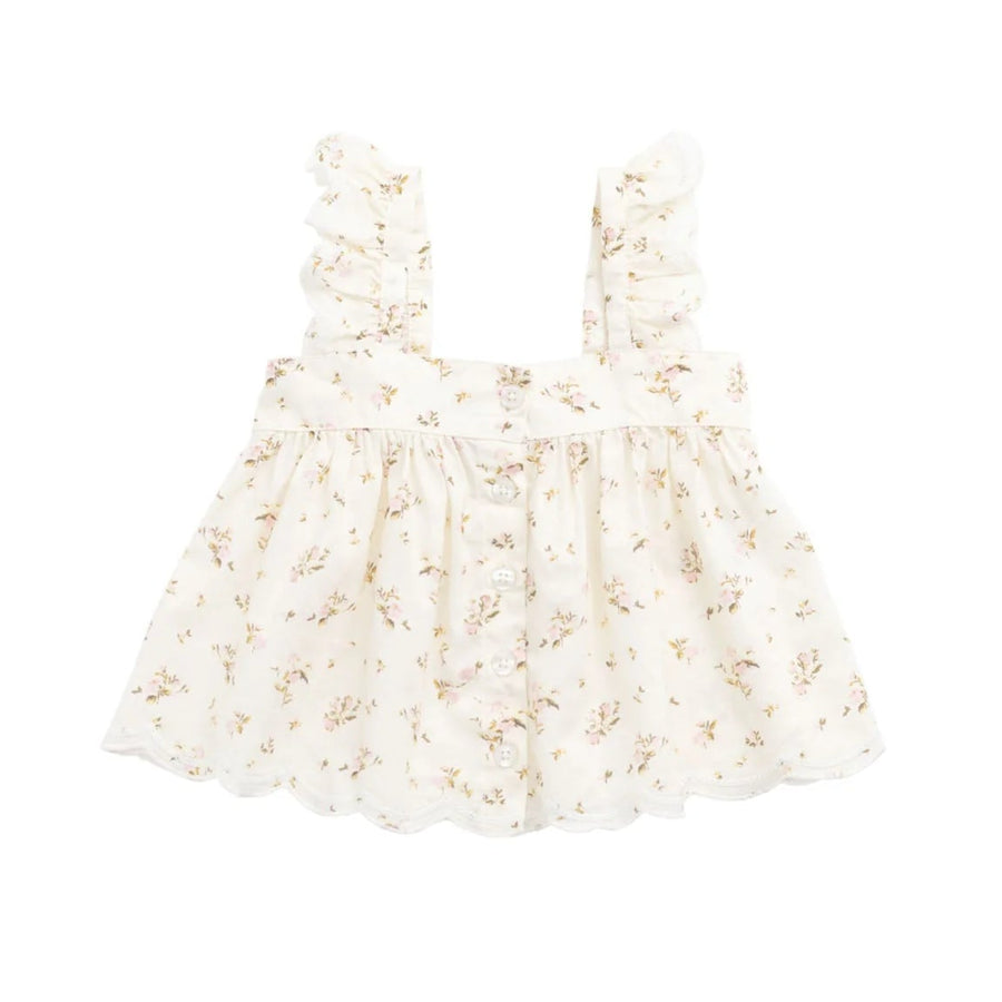 Haylen Bianca Antique Top and Short Set