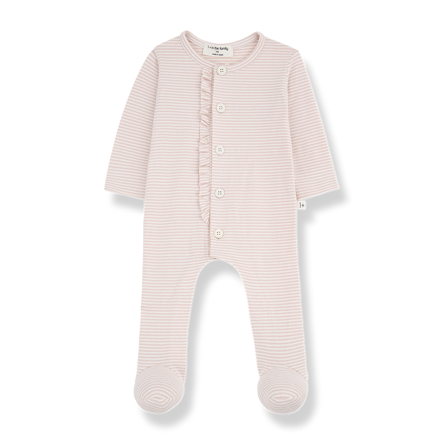 Kristine Organic Pink Striped Onesie