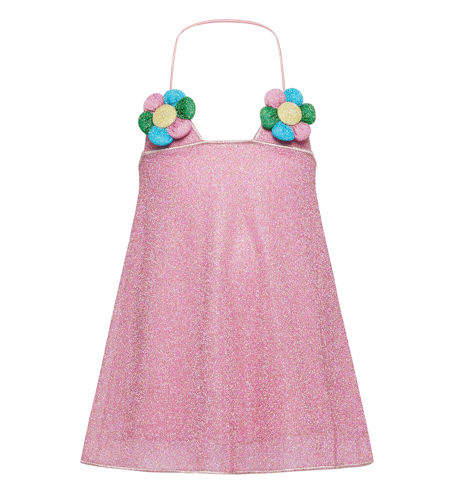 Pink Lurex Daisy Dress