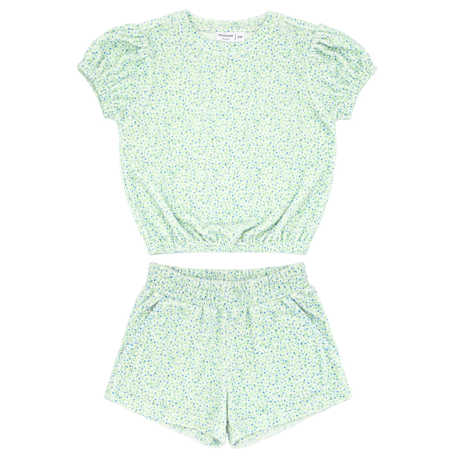 Ditsy Floral French Terry Set