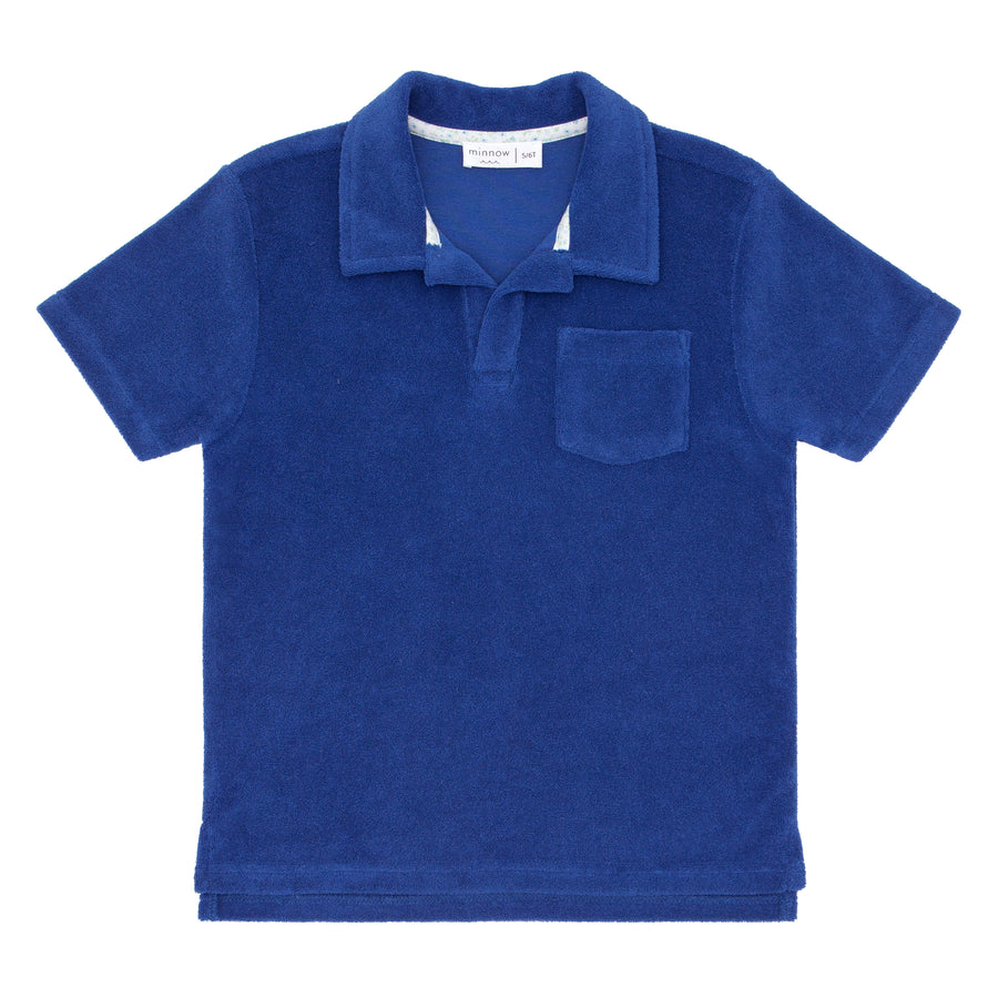Cobalt Blue French Terry Polo