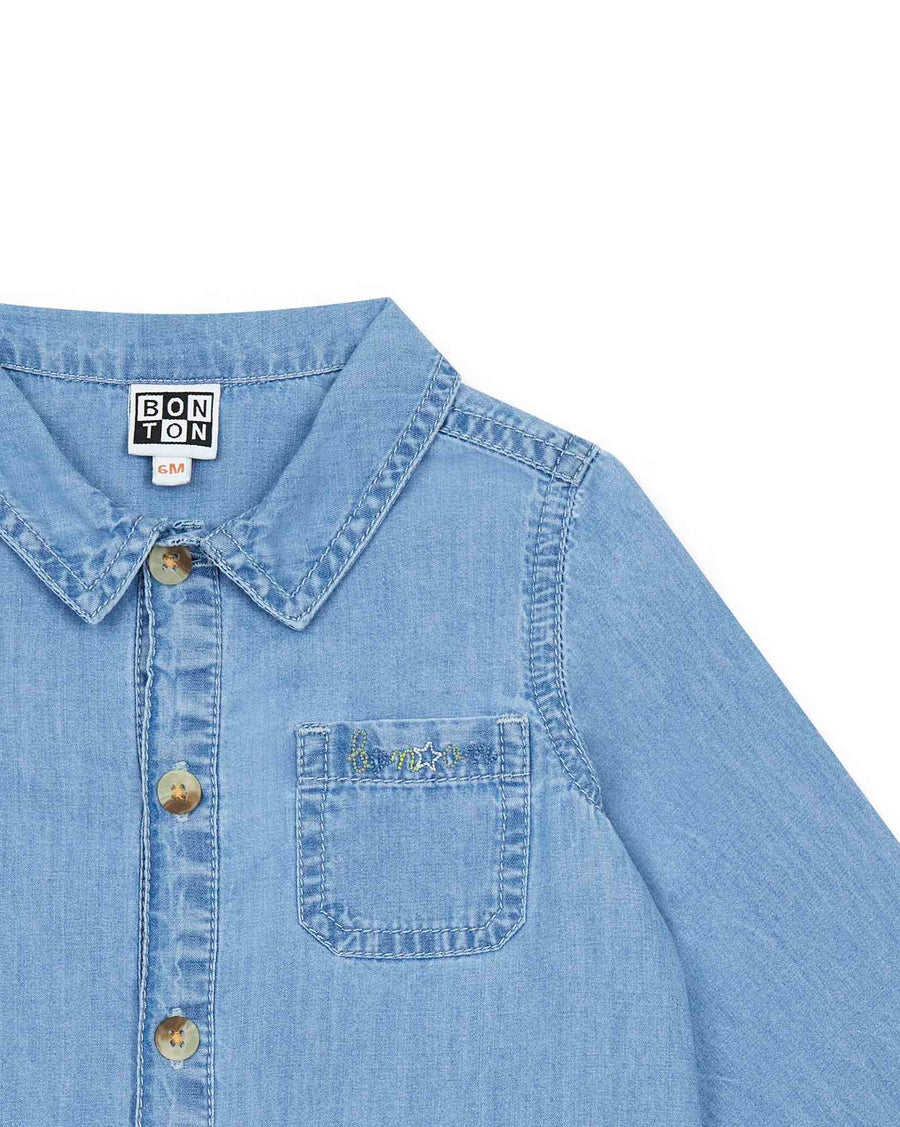 Pan Chambray Blue Shirt