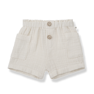 Ricky Off White Gauze Short