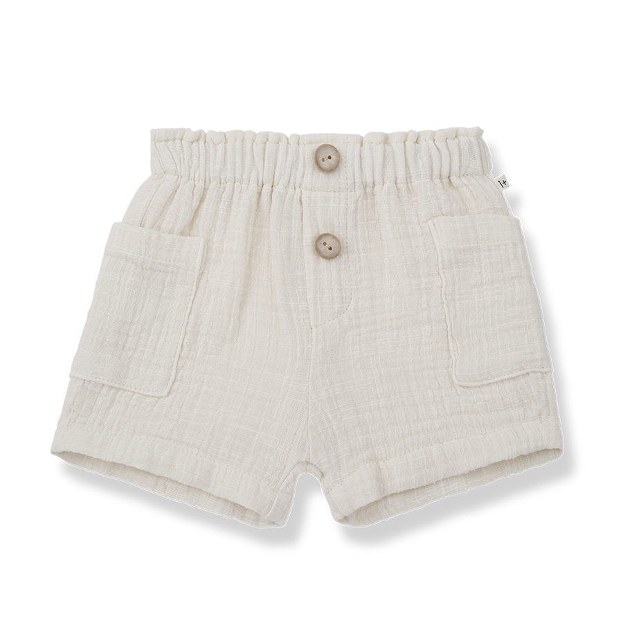 Ricky Off White Gauze Short