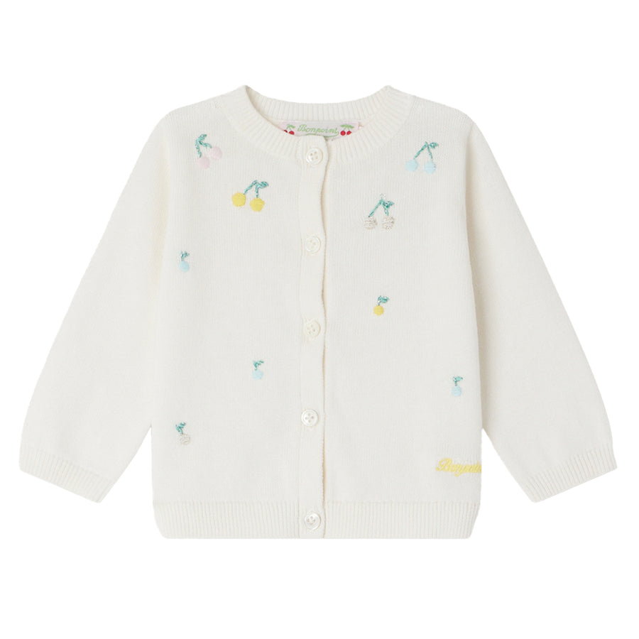 Claudie Cherry Embroidered Cardigan