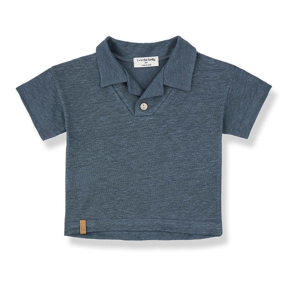 Sandro Petroleum Linen Polo