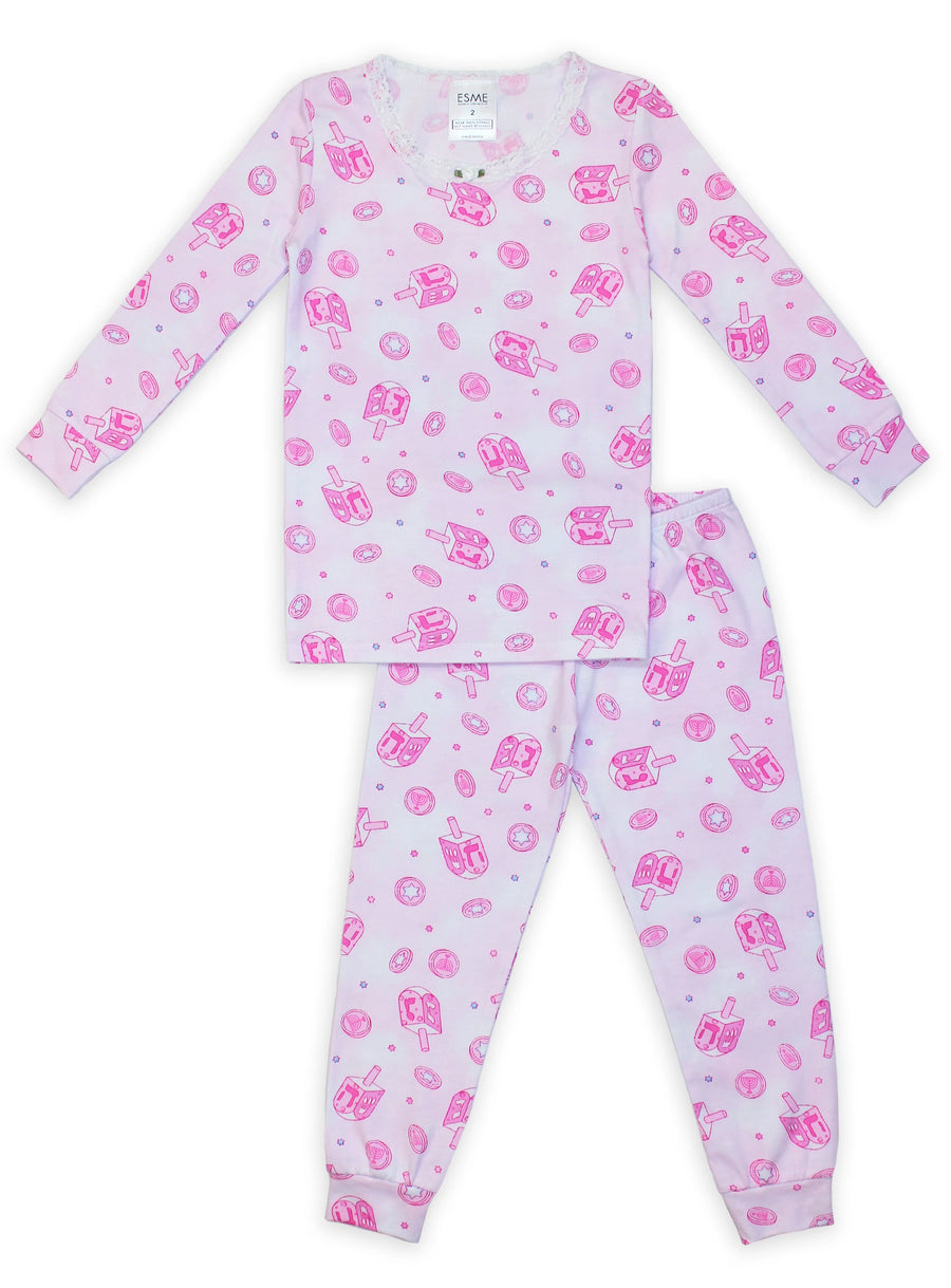 Pink Hanukkah Pajama Set