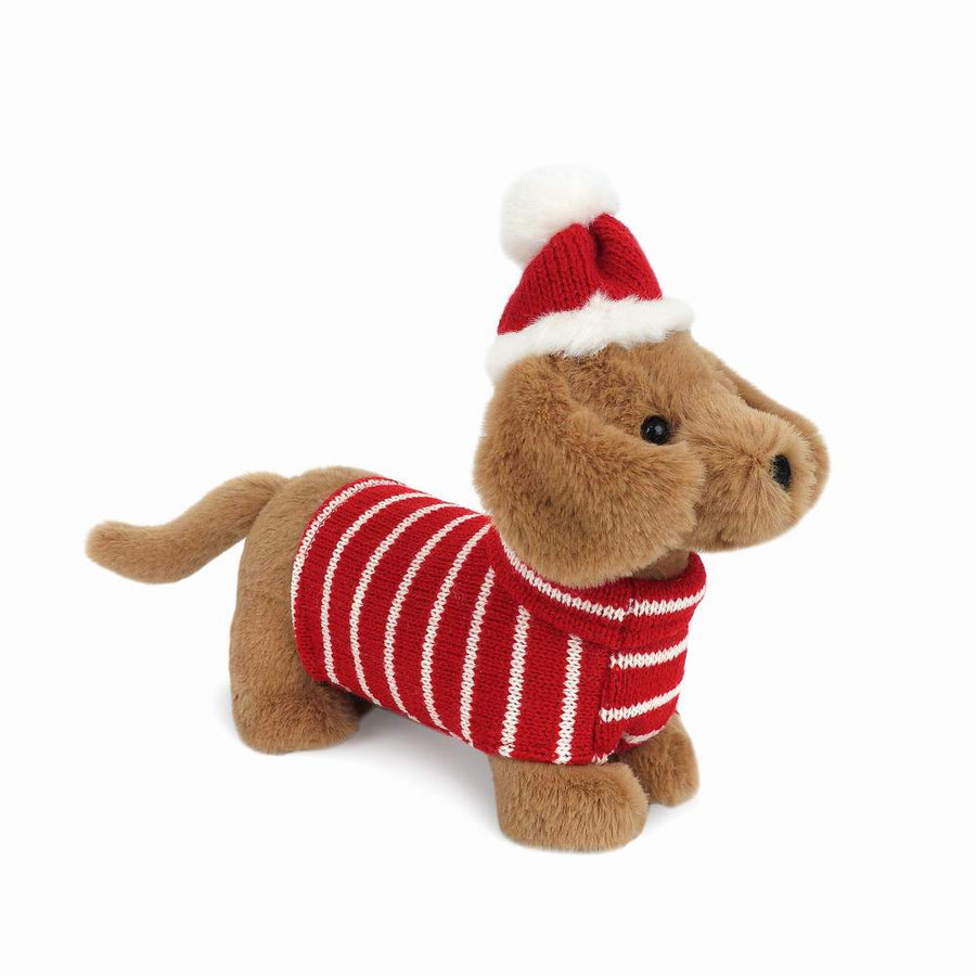 Jingle Holiday Dachsund Plush Toy