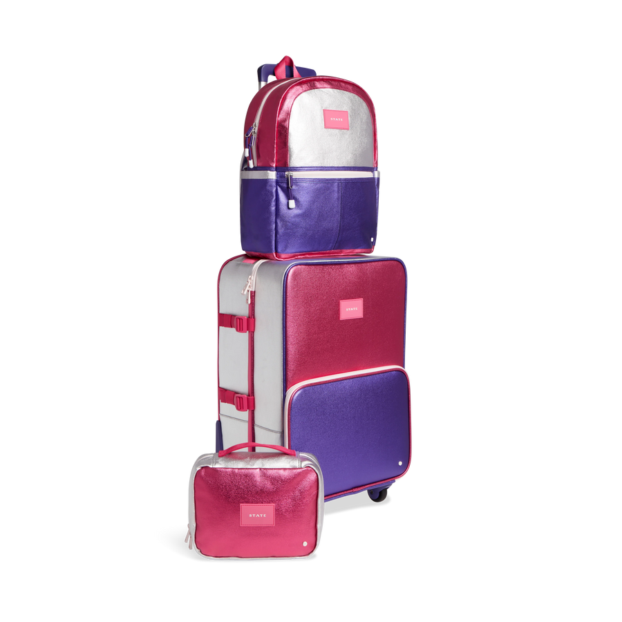 Logan Suitcase Hot Pink/Purple