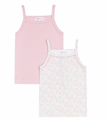 Pink and Antique Floral Tank 2-Pack Set