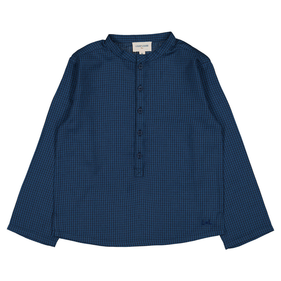 Grand Pere Navy Check Shirt