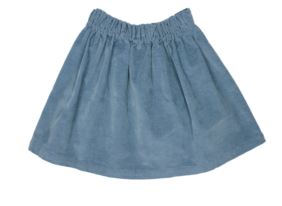 Denim Blue Corduroy Skirt