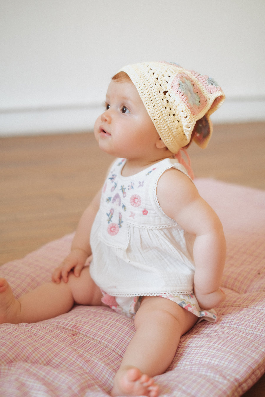 Solenia White Embroidered Baby Blouse