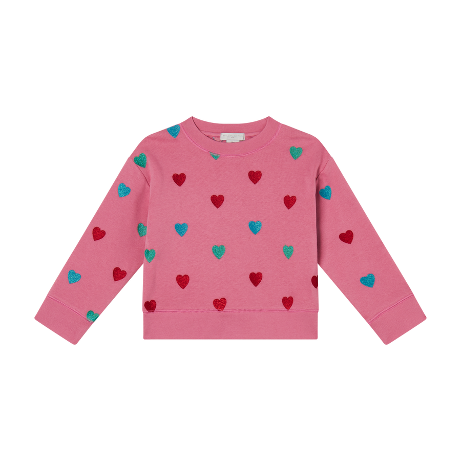 Glittery Hearts Sweatshirt