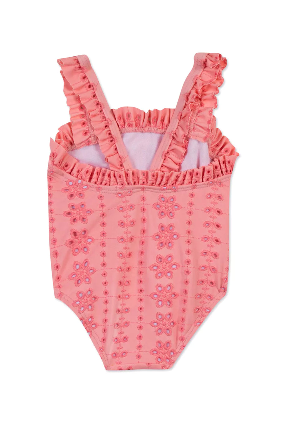 Pink Embroidered Swimsuit