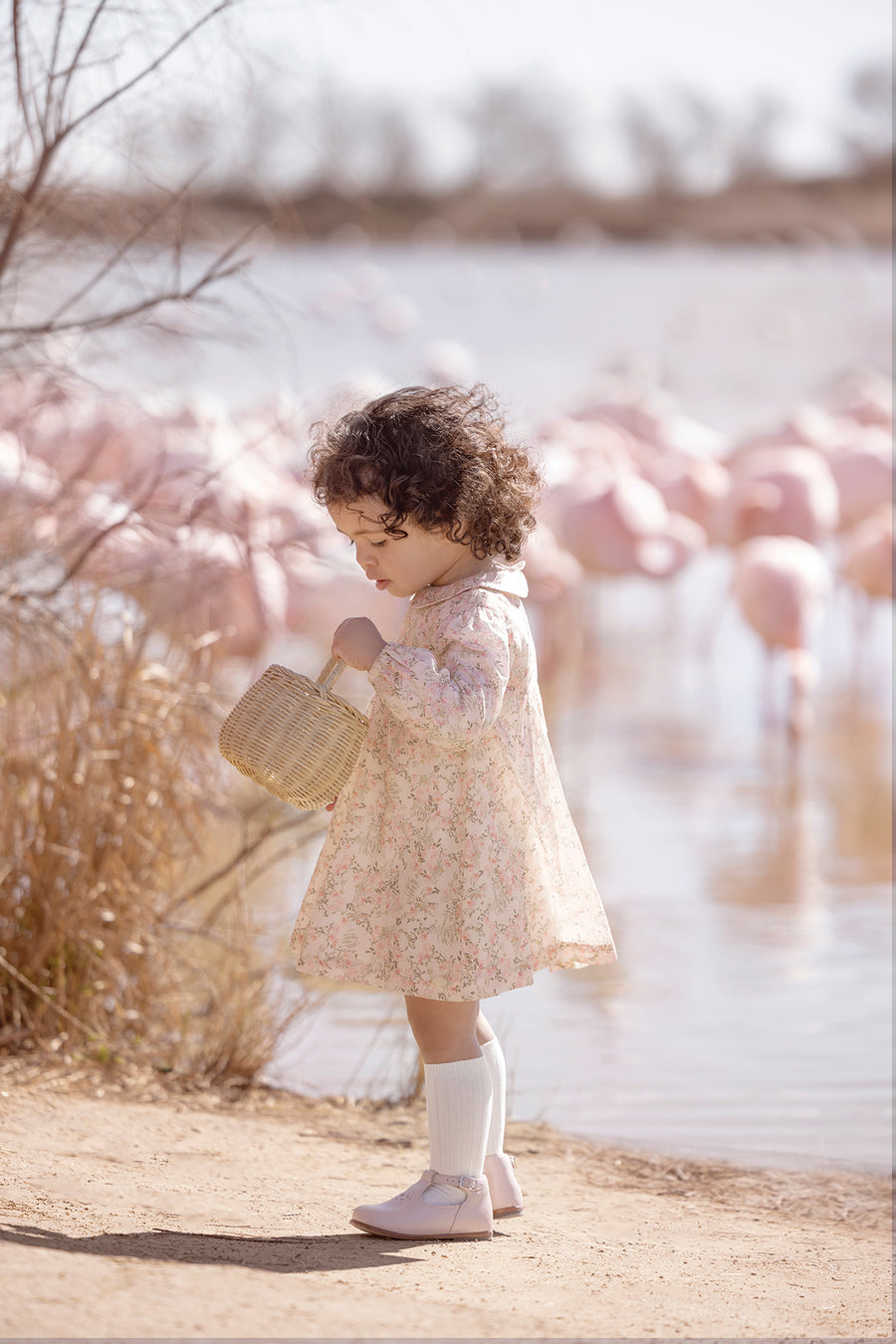 Pale pink floral dress best sale