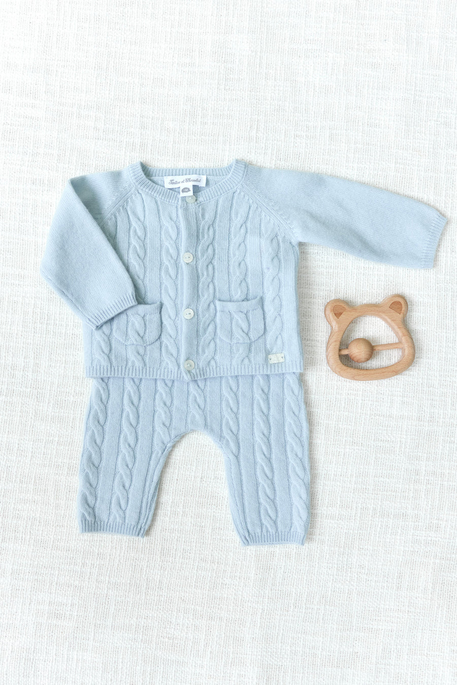 Sky Blue Cableknit Set