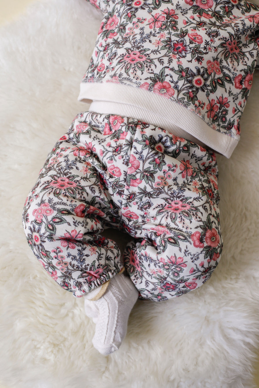 Ysalia Ivory French Fields Baby Sweatpant