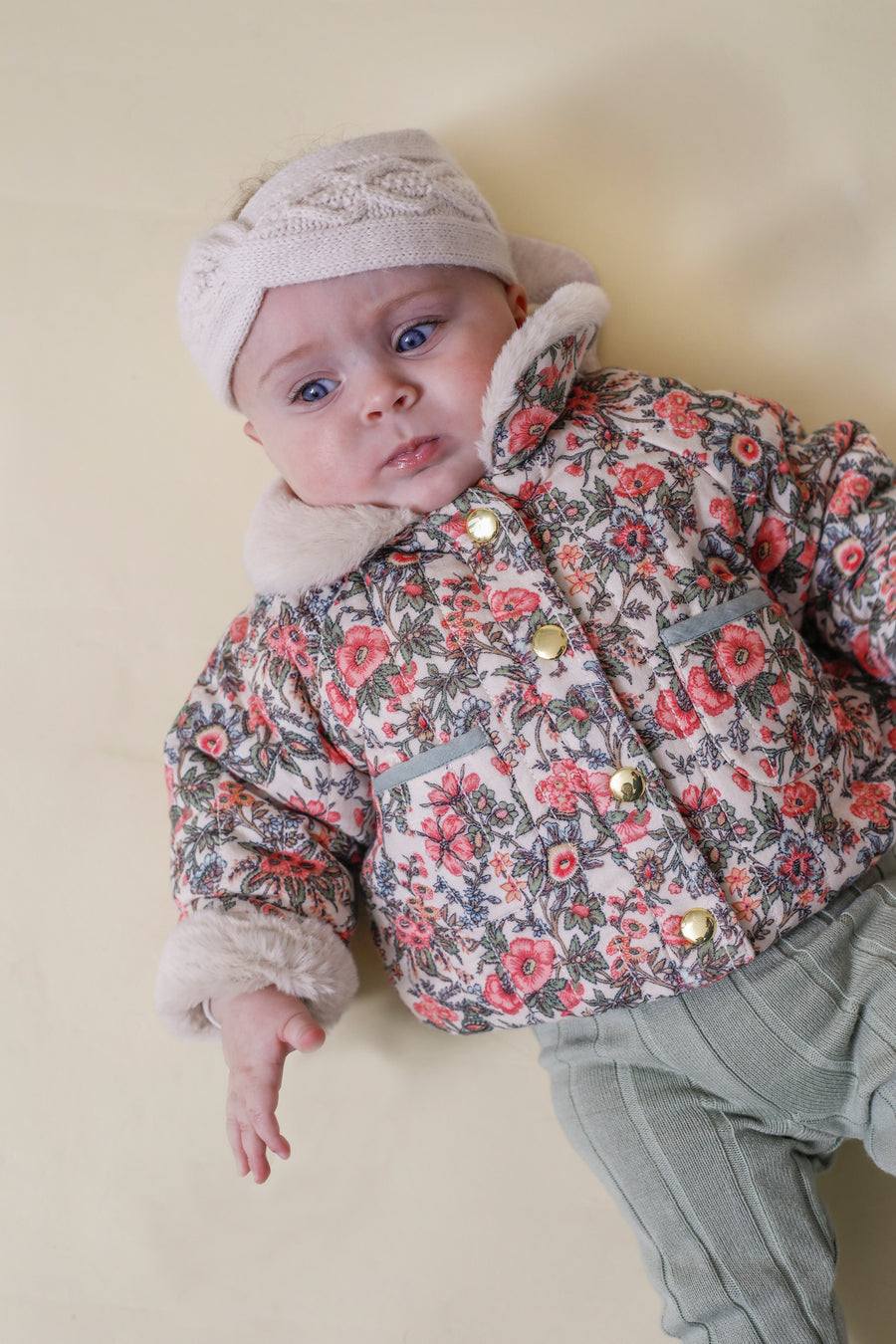 Jasmina Ivory French Fields Baby Jacket