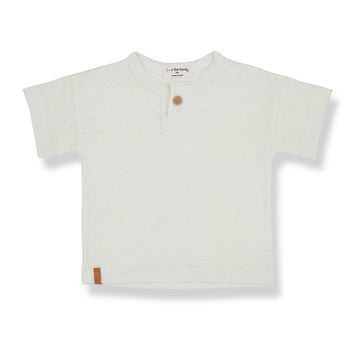 Valdarno Ivory Henley Linen T-Shirt